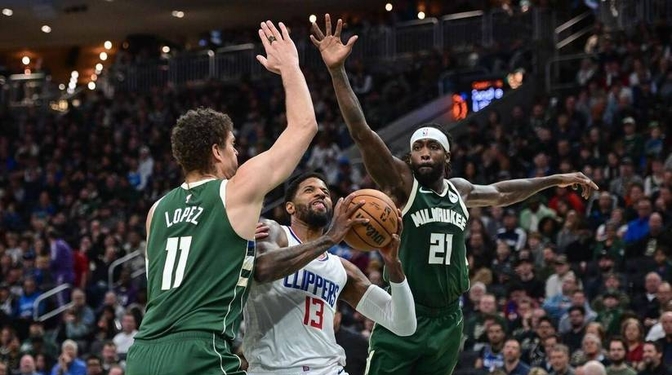 快船不敌雄鹿，莱昂纳德孤身难战